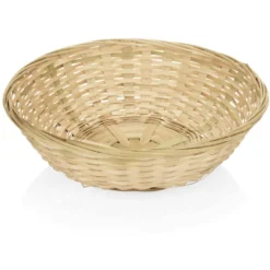 Panier de table en Bambou H 70 mm Ø 250 mm - Lot de 12 - Was Germany