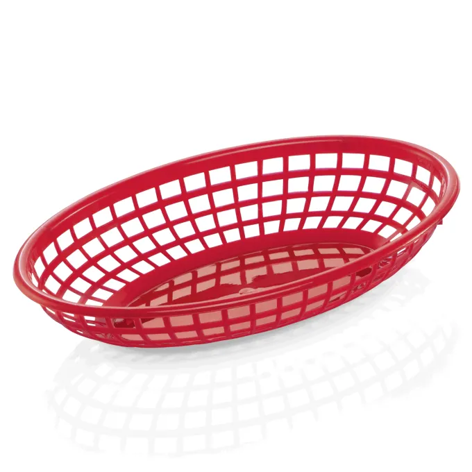 Panier de table en Polypropylène rouge L 235 mm l 145 mm H 45 mm - Lot de 12 - Was Germany