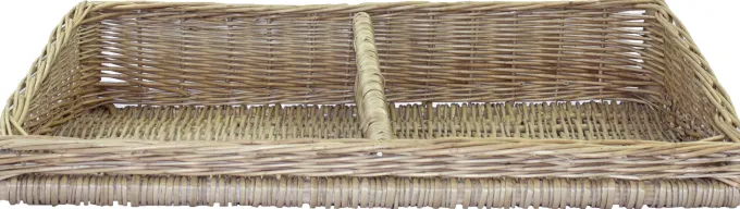 PANIERE OSIER BLANC SAUCISSON 640X400MM-L2G