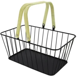 Panier Métal Rectangle Ajouré Steely 33X21 Lot de 8 - Prolinea