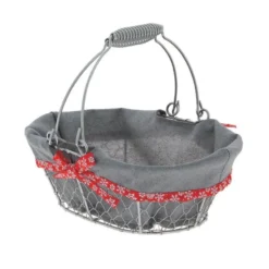 Panier Ovale Métal Célébration 28X20 Lot de 20 - Créapak