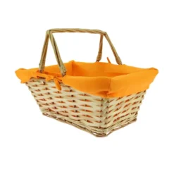 Panier Rectangle Doublure Orange 38X28 Lot de 30 - Créapak