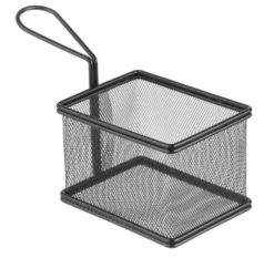 Paniers à frites miniatures noir mat 125x100x(H)85 mm - Hendi