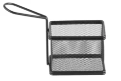 Paniers à frites miniatures noir mat 100x80x(H)75 mm - Hendi
