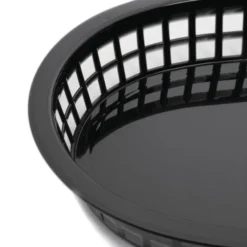 Panière Alimentaire Ovale Noire Polypropylène 275 mm - Lot de 6 - Olympia
