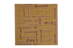 Papier ingraissable kraft "enjoy" 30 x 30 cm - 3000 unités - Betik