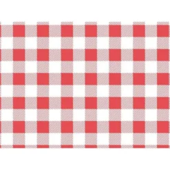 Papier Sulfurisé Vichy Rouge 190 x 310 mm - Lot de 200