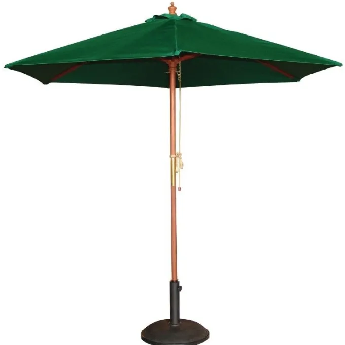 Parasol de Terrasse Professionnel - Vert - Poulie - Ø3m - Bolero