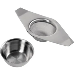 Passoire à thé professionnelle avec support en inox