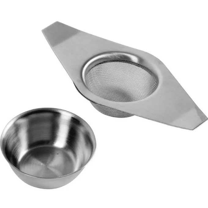 Passoire à thé professionnelle avec support en inox