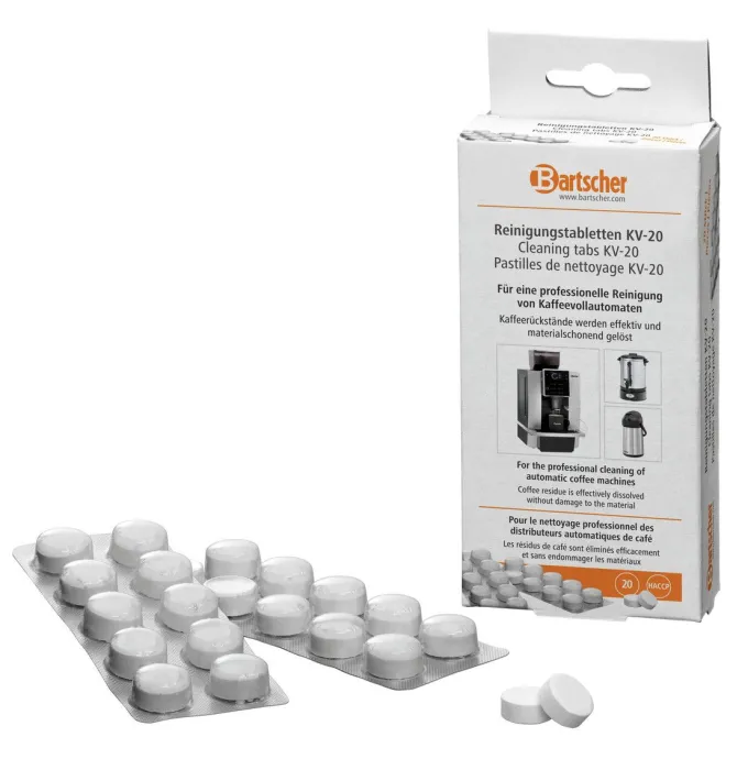 Pastilles de Nettoyage KV-20 pour Machines à Café - Bartscher