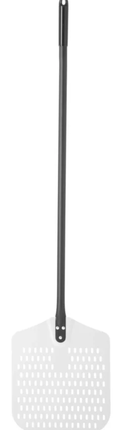 Pelle à pizza carré perforé 305x1320 mm - Hendi