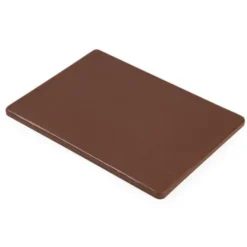 Petite planche à découper polyéthylène marron 229 x 305 x 12 mm basse densité - Hygiplas
