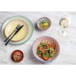 Petit Plat Méditerranéen Rustique - Lot de 6 - Olympia