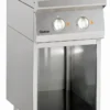 Piano de Cuisson électrique 2 plaques 5.2 kw - LxPxH 400x700x900 - soubassement ouvert - Bartscher