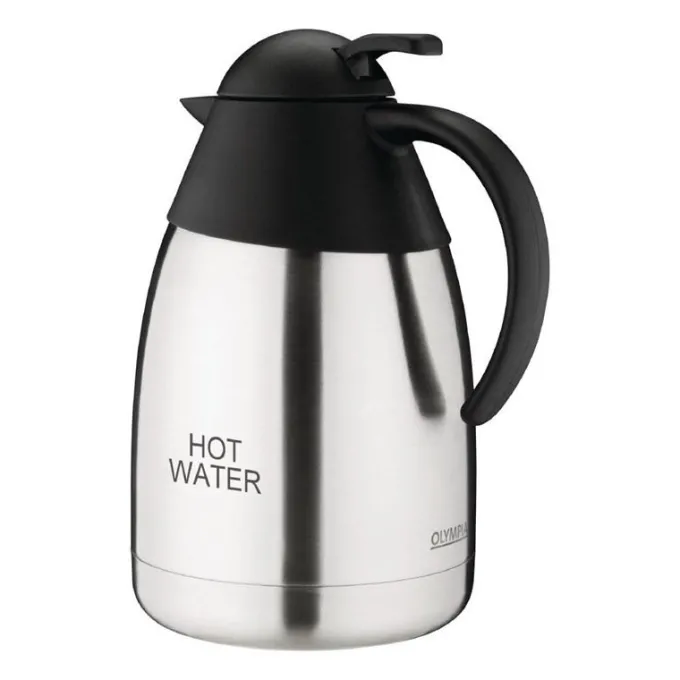 Pichet Isotherme Professionnel Gravé HOT WATER Inox - 1,5 L - Olympia