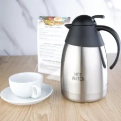 Pichet Isotherme Professionnel Gravé HOT WATER Inox - 1,5 L - Olympia