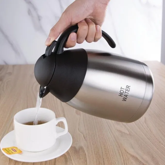 Pichet Isotherme Professionnel Gravé HOT WATER Inox - 1,5 L - Olympia