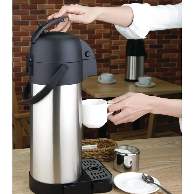 Pichet à levier professionnel inox Olympia 4 L
