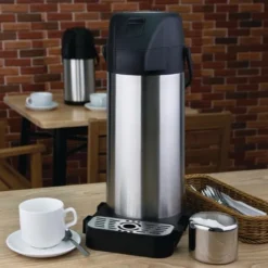 Pichet à Pompe Professionnel Inox - 3 L - Olympia