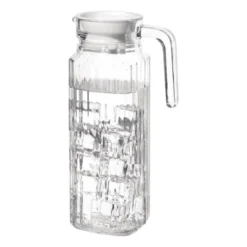 Pichet rainuré en verre 1 L Olympia - Boite de 6