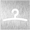 Pictogramme en Acier Inoxydable "Vestiaire" - Fricosmos