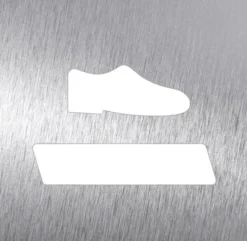 Pictogramme Inoxydable "Désinfection des Chaussures" - Fricosmos