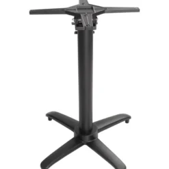 Pied de Table Carré 700 mm Basculant en Aluminium Noir - Bolero