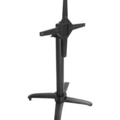 Pied de Table Carré 700 mm Basculant en Aluminium Noir - Bolero