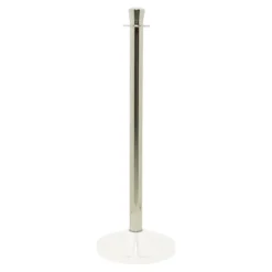 Pied à tête plate pour poteau d'accueil - 100cm (Socle NON inclus) - Securit