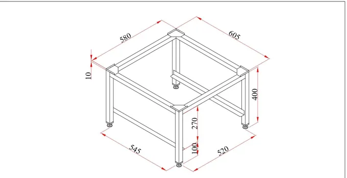 Pietement Bas Support Lave Vaisselle Inox 304 - L2G