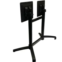 Piètement Double Rabattable Calvi Aluminium Noir - Ligne CHR