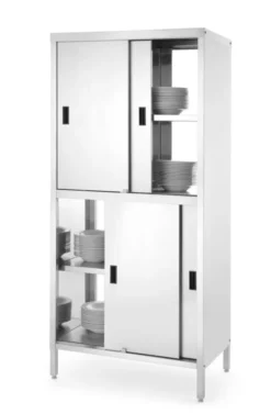 Placard passe-plats avec séparation et portes coulissantes Kitchen Line 800x500x(H)1800 mm - Hendi