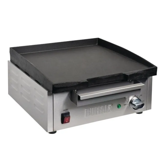 Plancha Electrique Professionnelle de Comptoir - 2 Zones 2,8 kW - Buffalo