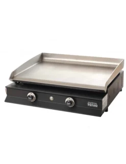 Plancha Gaz IBISSA 2 Feux - Caisson Acier Epoxy Plaque Inox - Plancha Tonio