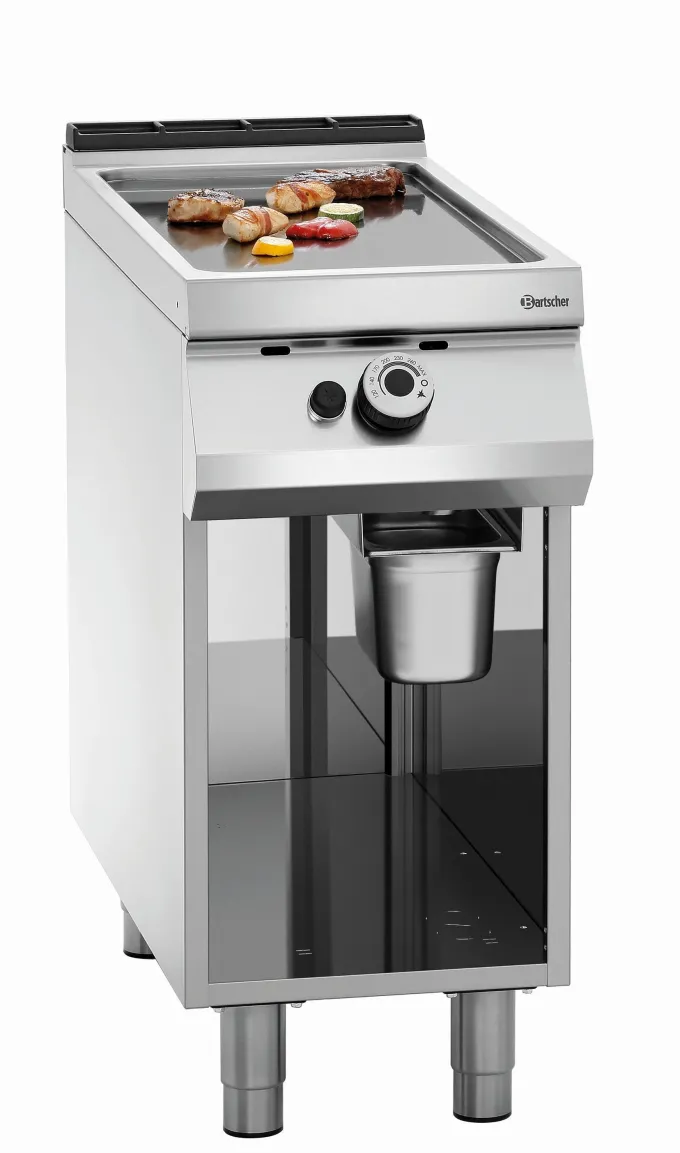 Plancha Gaz Lisse - Série 900 Master - Soubassement Ouvert - Bartscher