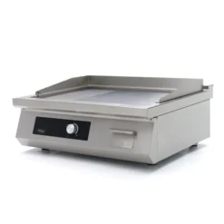 Plancha à Induction 700 - Lisse et Rainurée - 5 000 W - Double - Maxima