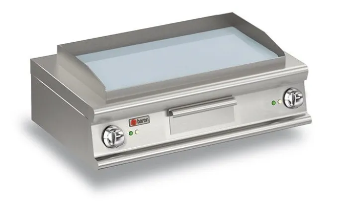 Plancha électrique à poser - Plaque lisse chromée - 10 kW - Baron