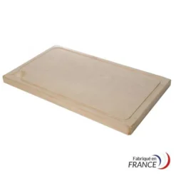 Planche Bois avec Rigole 50X30X2.5 cm - Matériel CHR Pro