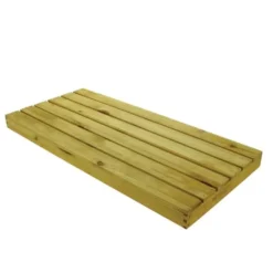 Planche Caillebotis Pin Teinté 62.5x28x4 cm Lot de 6 - Prolinea