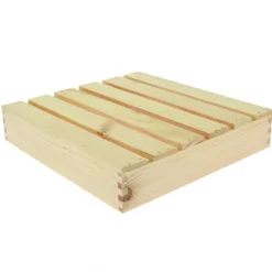 Planche Caillebotis Pin Vernis Épaisseur 6 cm Lot de 4 - Prolinea