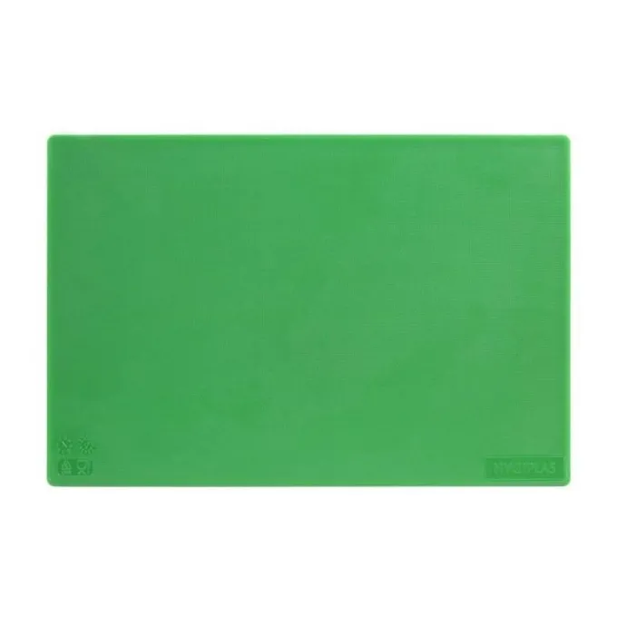 Planche à découper basse densité Vert - 450x300x10 mm - Hygiplas