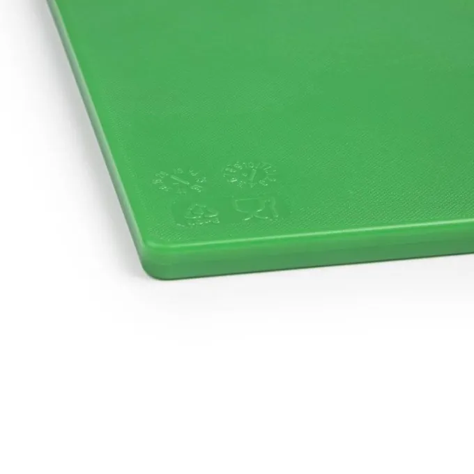 Planche à découper basse densité Vert - 450x300x10 mm - Hygiplas