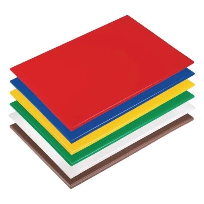 Planche à découper basse densité Hygiplas- 450x300x10mm - Lot de 6