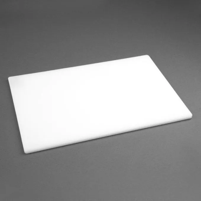 Planche à Découper Blanche en Polyéthylène 45x30x1cm - Hygiplas