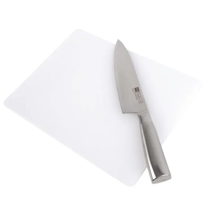 Planche à Découper Blanche en Polyéthylène 45x30x1cm - Hygiplas
