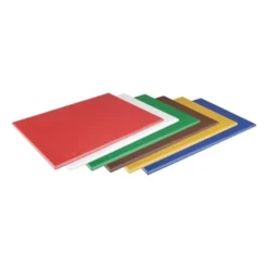 Planche à découper bleu 450 x 300 x 12 mm haute densité - Hygiplas