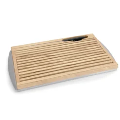 Planche à découper le pain en Acier Inoxydable L 480 mm l 255 mm H 35 mm - Was Germany