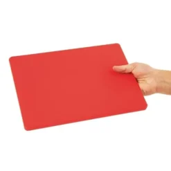 Planche à découper polyéthylène rouge 229 x 305 - Hygiplas