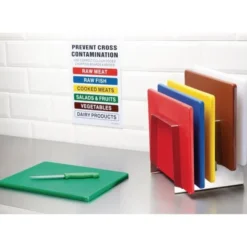 Planche à découper polyéthylène rouge 229 x 305 - Hygiplas